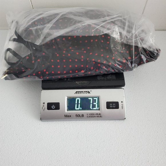 Karl Lagerfeld Womens Black Red Polka Dot Heart Print Dress Size 4 3/4 Sleeve - Picture 11 of 12